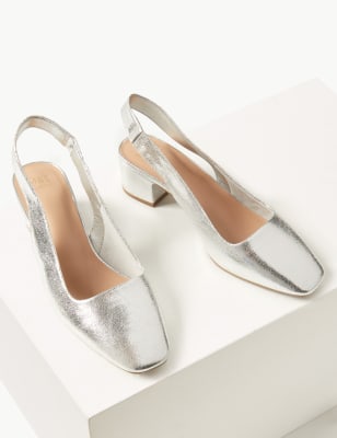 Square toe shop slingback shoes