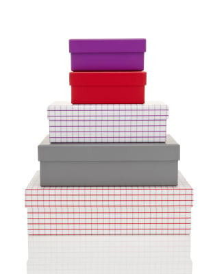 Stacking Storage Boxes Paper Library M&S