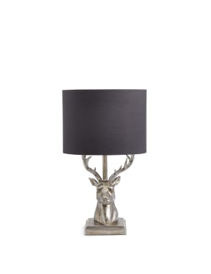 stag head table lamp