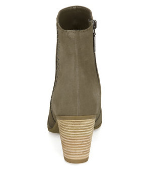 Stain Away™ Suede Elegant Ankle Boots with Insolia® Image 2 of 5