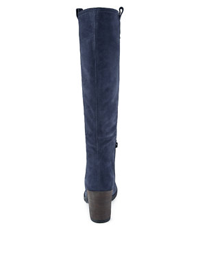 Stain Away™ Suede Pull On Knee Boots with Insolia® Image 2 of 5