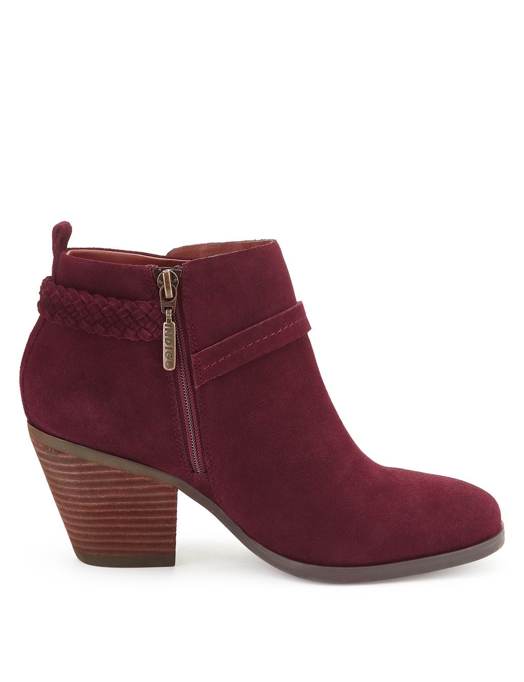 Stain Away™ Suede Square Toe Ankle Boots with Insolia® 4 of 5
