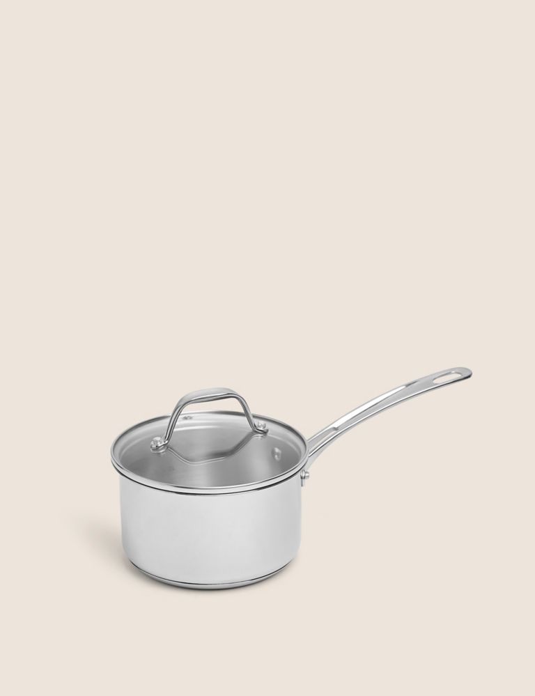 Stainless Steel 16cm Small Saucepan 1 of 5