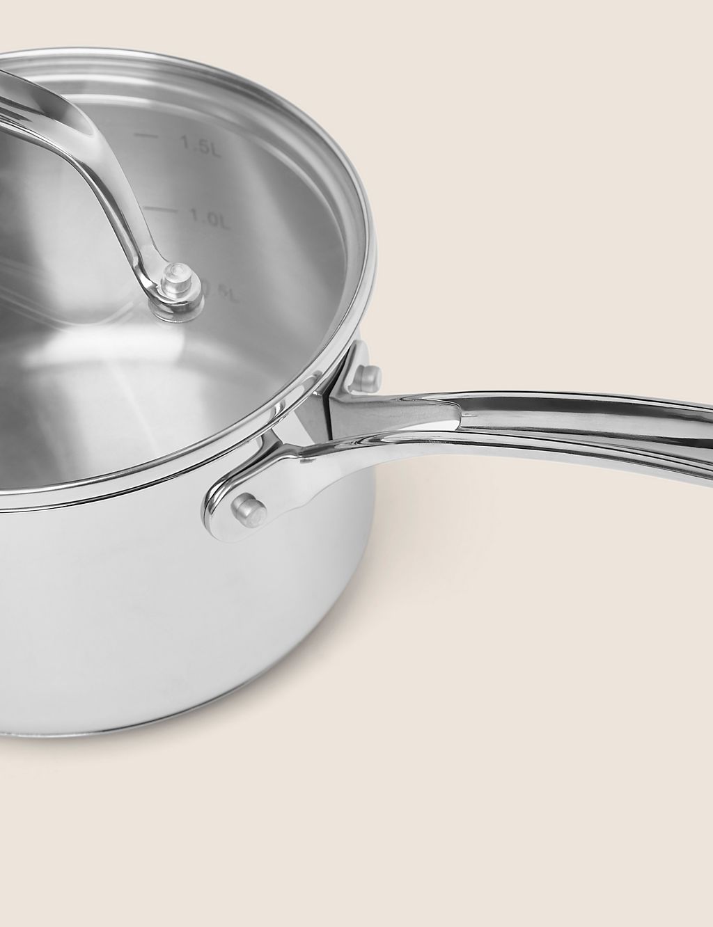 Stainless Steel 16cm Small Saucepan 2 of 5