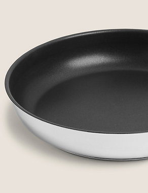 Stainless Steel 28cm Large Frying Pan Image 2 of 5