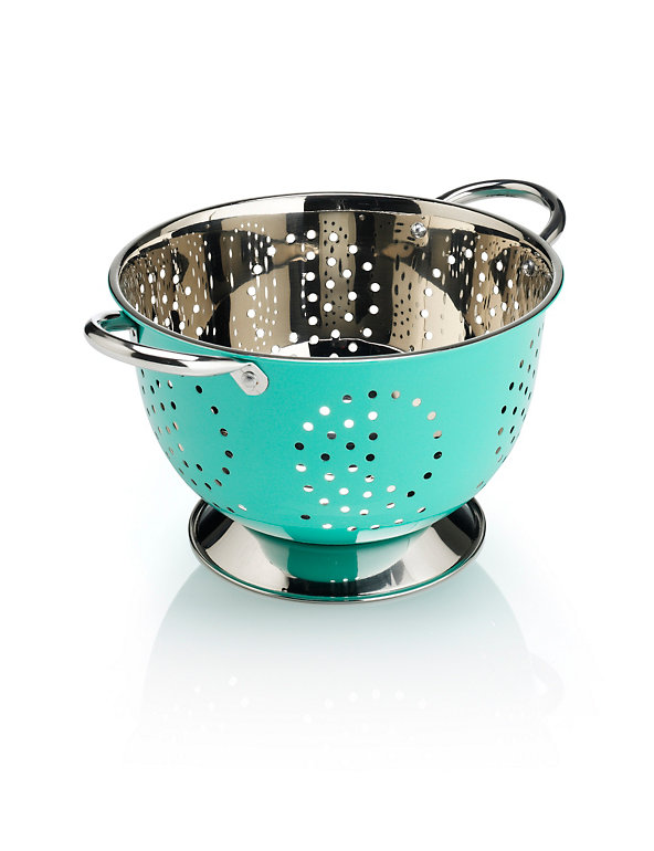 Stainless Steel Coloured Colander Image 1 of 1
