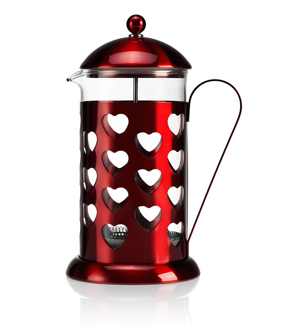 Stainless Steel Heart 8 Cup Cafetière Image 1 of 1