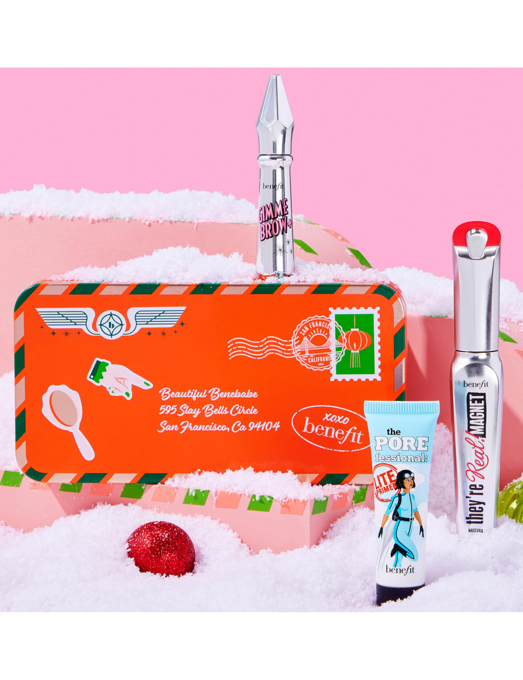 Stamp of Beauty Eyebrow Gel, Mascara & Primer Gift Set BENEFIT M&S