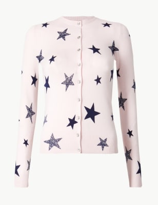 Star 2025 print cardigan