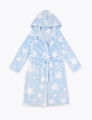Star Print Dressing Gown (1-16 Yrs) Image 2 of 5