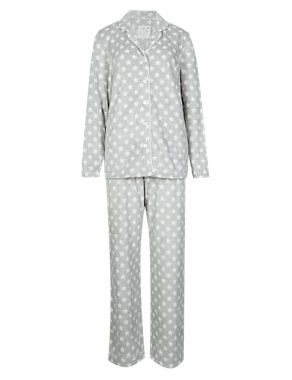 Star Print Fleece Pyjamas Image 2 of 7