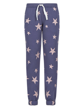 Star Print Joggers (5-14 Years) Image 2 of 3