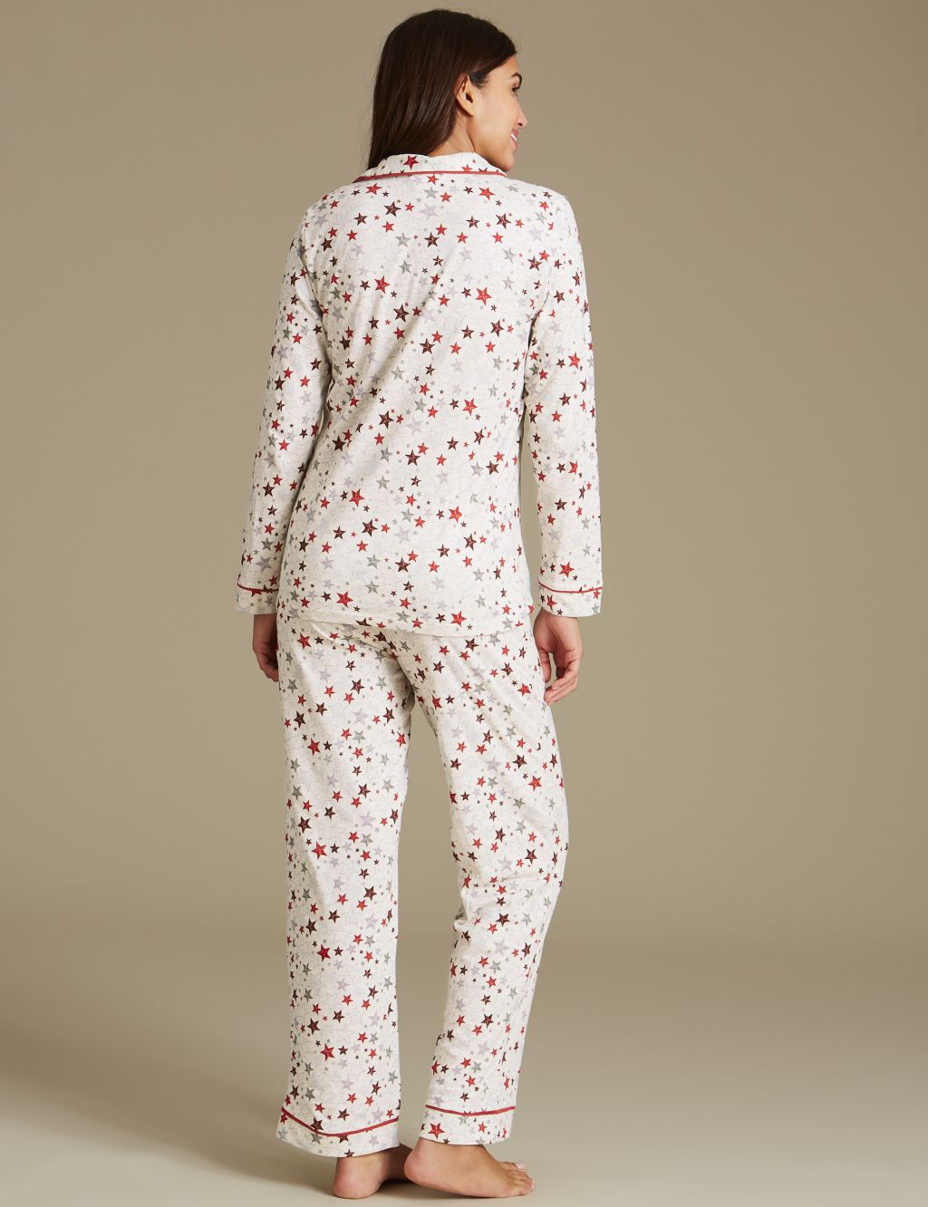Star Print Long Sleeve Pyjama Set 2 of 6
