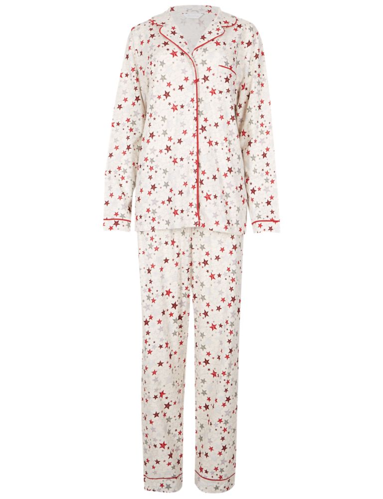 Star Print Long Sleeve Pyjama Set 5 of 6