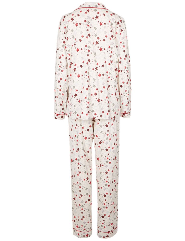 Star Print Long Sleeve Pyjama Set 6 of 6