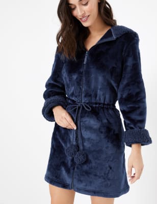 m&s dressing gown with zip