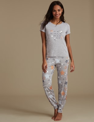 Star Short Sleeve Pyjama Set, M&S Collection