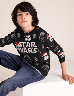 Star Wars Christmas Jumper 6 16 Yrs M S