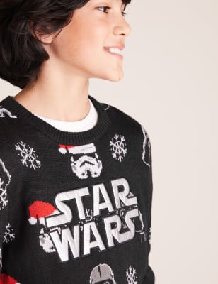 Star wars christmas jumper child hot sale