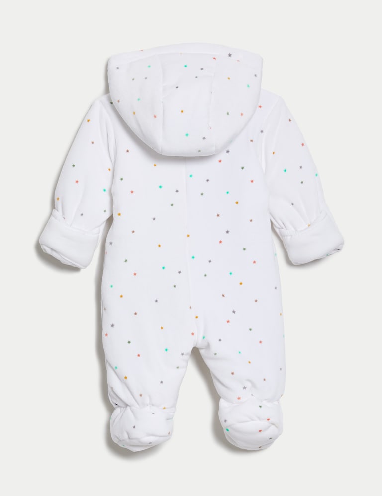 Stars Hooded Pramsuit (7lbs-1 Yrs) 3 of 4