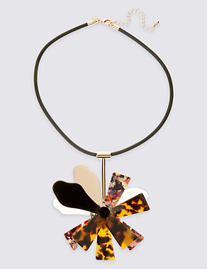 Statement Flower Necklace Image 2 of 3