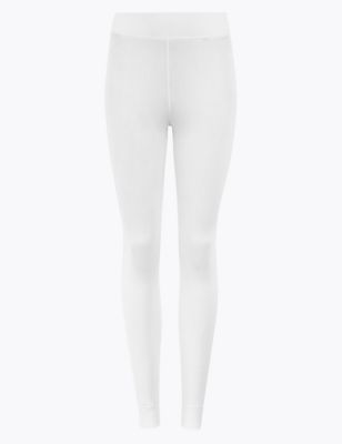 white high waisted leggings