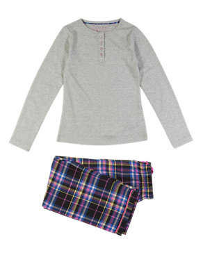 Stay Soft Checked Pyjamas (6-16 Years) Image 2 of 4