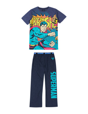 Stay Soft Superman™ Pyjamas (3-16 Years) Image 2 of 4