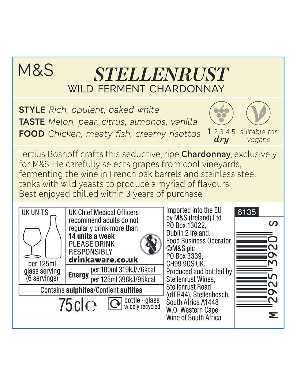 Stellenrust Chardonnay - Case of 6 2 of 2
