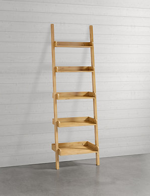Step Ladder Shelving Natural Loft M S