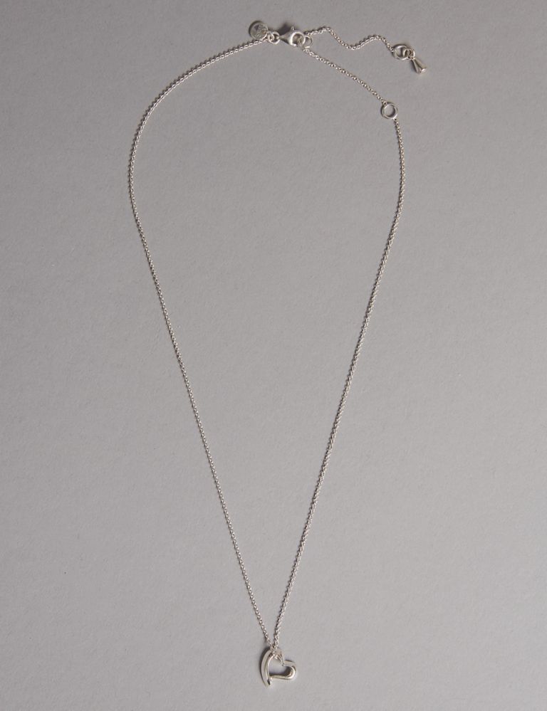 Sterling Silver Heart Necklace 2 of 3