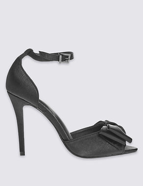 Stiletto Buckle Bow Sandals with Insolia® Image 2 of 6
