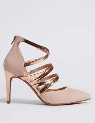 caged court shoes