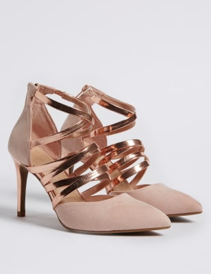 caged court shoes