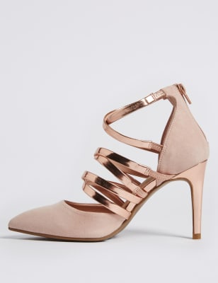 caged court shoes