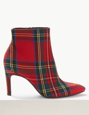 red ankle boots marks and spencer