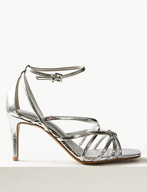 Stiletto Heel Ankle Strap Sandals Image 2 of 5
