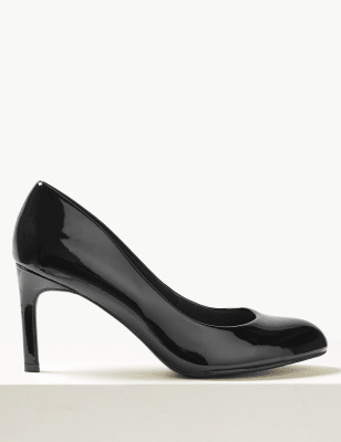 m&s black heels