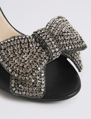 Silver hotsell jewelled heels