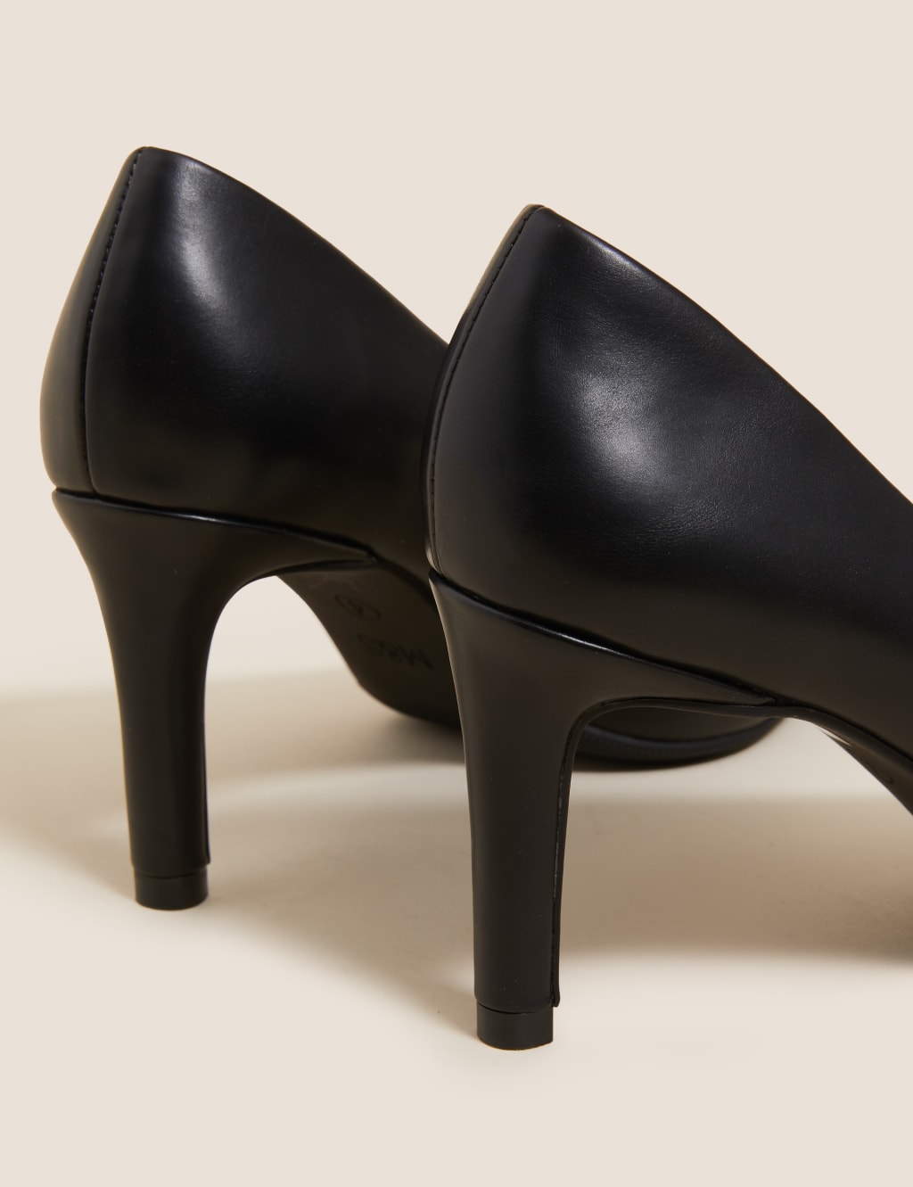 Mid heel sale pointed court shoes