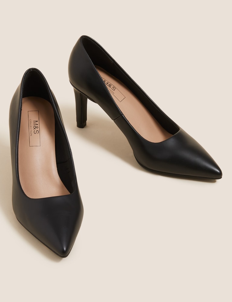 Womens black court heels new arrivals