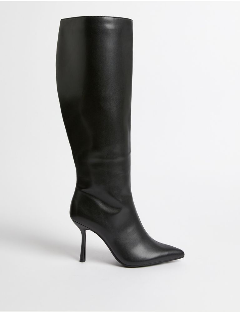 Stiletto Heel Pointed Knee High Boots 1 of 3