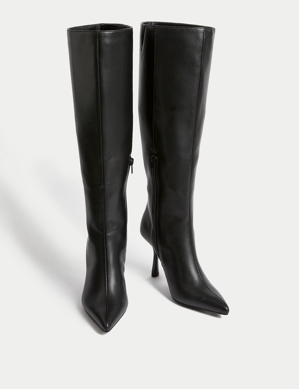 Stiletto Heel Pointed Knee High Boots 1 of 3