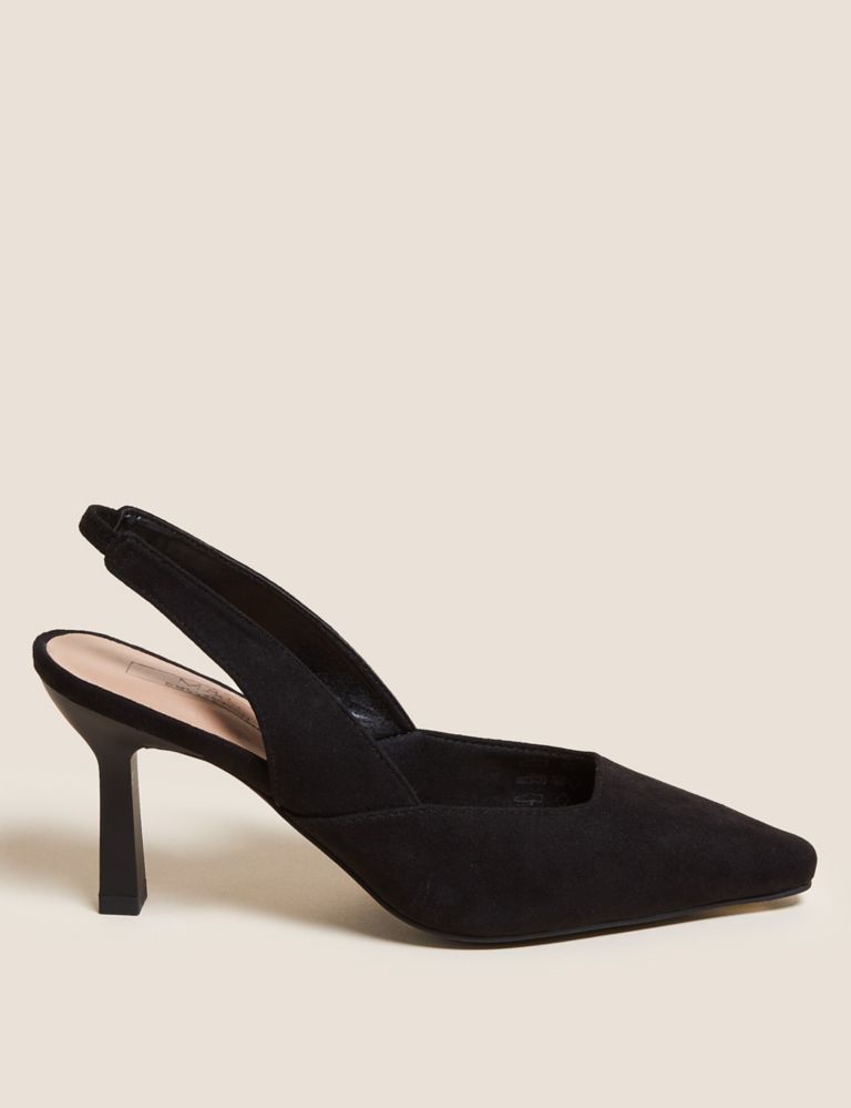 Stiletto Heel Pointed Slingback Shoes | M&S Collection | M&S