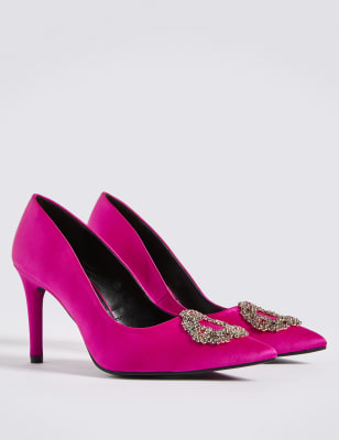 marks and spencer pink court shoes