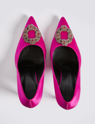 marks and spencer pink court shoes