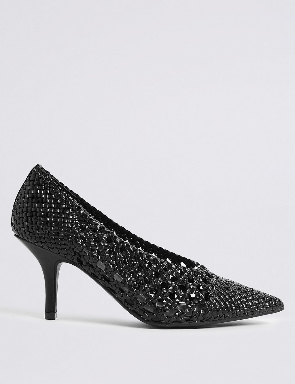 Stiletto Heel Weave Court Shoes 1 of 6