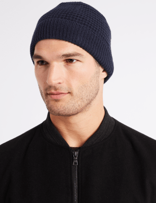 m&s mens beanie hats