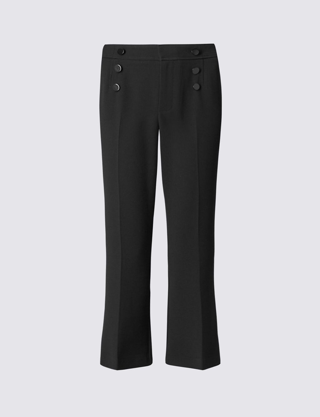 Stitched Boot Leg Cropped Trousers 1 of 4