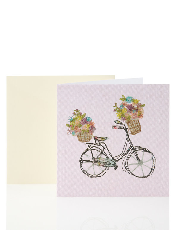 Stitched Effect Bicycle Card Image 1 of 1